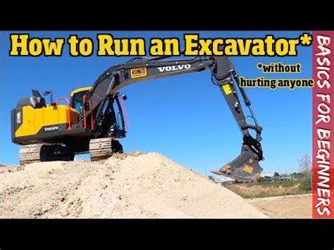 running an excavator for beginners